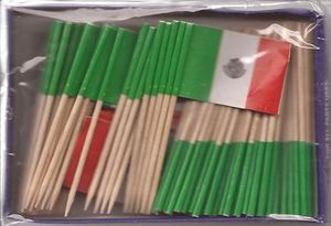 Mexico Flag Toothpicks 