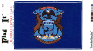Michigan Flag Decal<br>Pack of 6