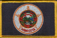 Minnesota Flag Patch<br>Patck of 3 - Old Version