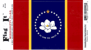 Mississippi Flag Decal<br>Pack of 6 - New Design
