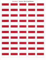 Monaco Sheet of 50 Stickers