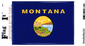 Montana Flag Decal<br>Pack of 6