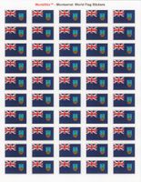 Montserrat Sheet of 50 Stickers