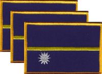 Nauru Flag Patch<br>Pack of 3