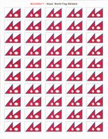 Nepal Sheet of 50 Stickers