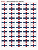 Netherlands Antilles Sheet of 50 Stickers