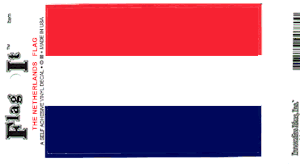 Netherlands Flag Decal<br>Pack of 6