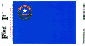 Nevada Flag Decal<br>Pack of 6