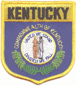 Kentucky Flag Shield Patch<br>Pack of 3