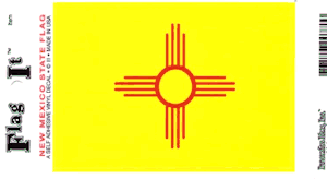 New Mexico Flag Decal<br>Pack of 6