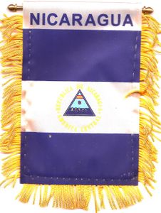 Nicaragua Mini Banners <br>Pack of 3