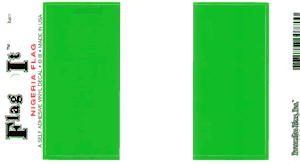 Nigeria Flag Decal<br>Pack of 6