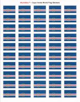 Cape Verde Sheet of 50 Stickers