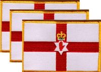 Northern Ireland Flag Patch<br>Pack of 3