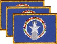 Northern Marianas Flag Patch<br>Pack of 3