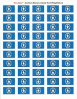 Northern Marianas Sheet of 50 Stickers
