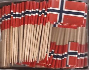 Norway Flag Toothpicks  
