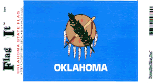 Oklahoma Flag Decal<br>Pack of 6