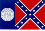 Old Georgia Polyester Flag - 3'x5'