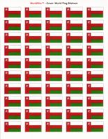 Oman Sheet of 50 Stickers