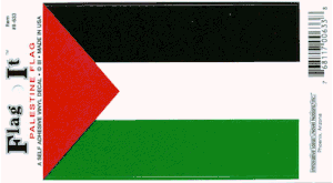 Palestine Flag Decal<br>Pack of 6
