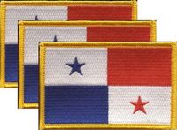 Panama Flag Patch<br>Pack of 3