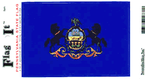 Pennsylvania Flag Decal<br>Pack of 6