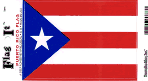 Puerto Rico Flag Decal<br>Pack of 6