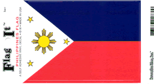 Philippines Flag Decal<br>Pack of 6