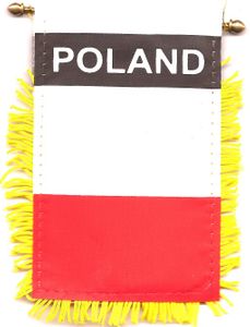 Poland Mini Banners <br>Pack of 3