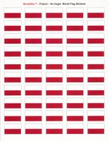 Poland Sheet of 50 Stickers