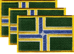 Portland Flag Patch<br>Pack of 3
