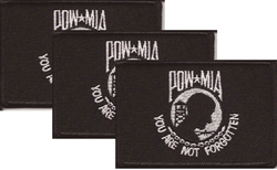 POW MIA Flag Patch<br>Pack of 3