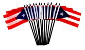 PuertoRico Miniature Flags - 12 Pack