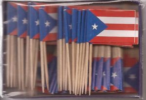 Puerto Rico Flag Toothpicks 