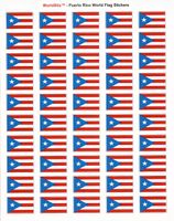 Puerto Rico Sheet of 50 Stickers