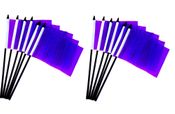 Purple Miniature Flags - 12 Pack