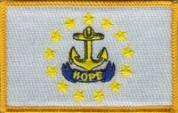 Rhode Island Flag Patches<br>Pack of 3