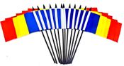 Romania Miniature Flags - 12 Pack