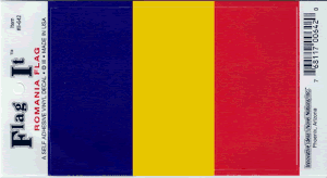 Romania Flag Decal<br>Pack of 6
