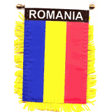 Mini Bandiera A Pennello Per Specchietto Auto, Bandierina Mondo Zingara Romani, Decorazione Auto