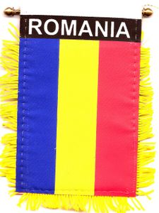 Romania Mini Banners <br>Pack of 3