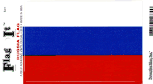 Russia Flag Decal<br>Pack of 6