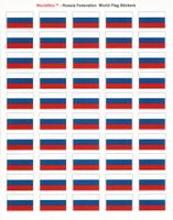 Russia Sheet of 50 Stickers