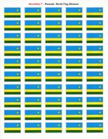 Rwanda Sheet of 50 Stickers