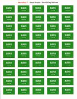 Saudi Arabia Sheet of 50 Stickers