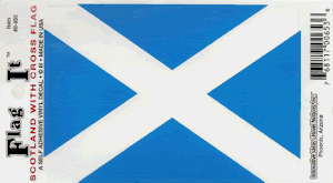 Scotland Cross Flag Decal<br>Pack of 6