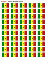 Senegal Sheet of 50 Stickers