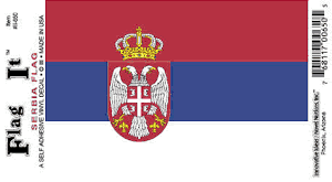 Serbia Flag Decal<br>Pack of 6