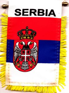 Serbia Mini Banners <br>Pack of 3